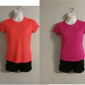 2- Med Women's Nike Dri-Fit Athletic Tshirts